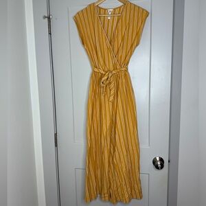 Wide Leg Yellow Romper